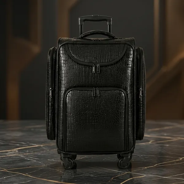 Black_Pu_Leather_Premium_Trolley_Bag_For_Women