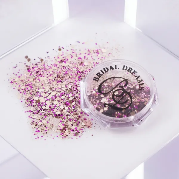 Pink_&_Silver_Synthetic_Glitter_Mix_For_Women