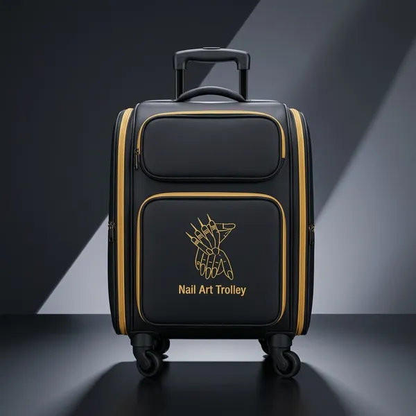 Black_Pu_Leather_Nail_Art_Trolley_Bag_For_Women