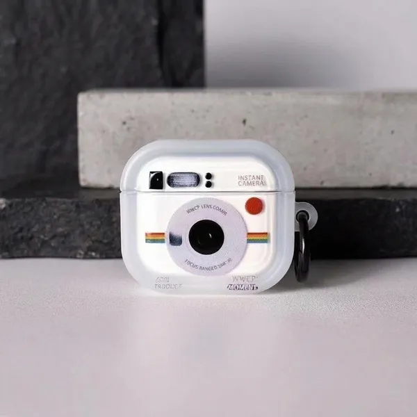 White_Silicone_Retro_Camera_Airpods_Pro_3_Case_Cover