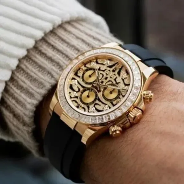 Role_x_Tiger_Gold_Belt_Watch
