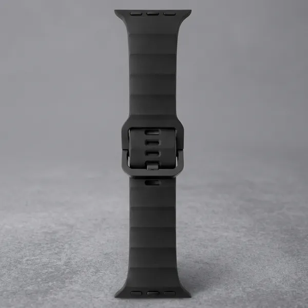 Black_Silicone_Wave_Sport_Smartwatch_Band