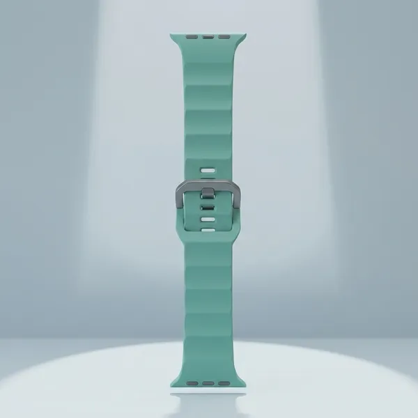 Teal_Silicone_Wave_Sport_Smartwatch_Band