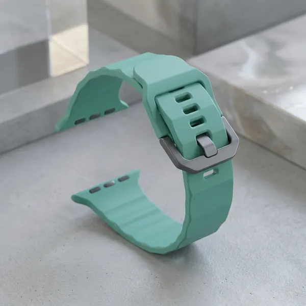 Teal_Silicone_Wave_Sport_Smartwatch_Band