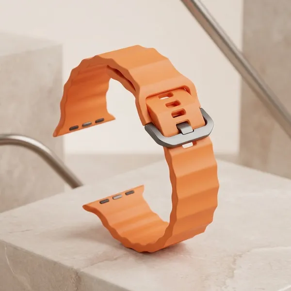 Orange_Nylon_Wave_Sport_Smartwatch_Band