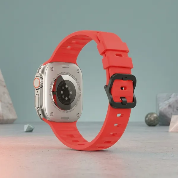 Orange_Silicone_Wave_Sport_Smartwatch_Band