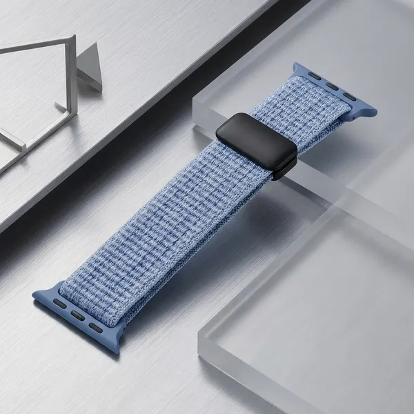 Blue_Nylon_Woven_Sport_Smartwatch_Band