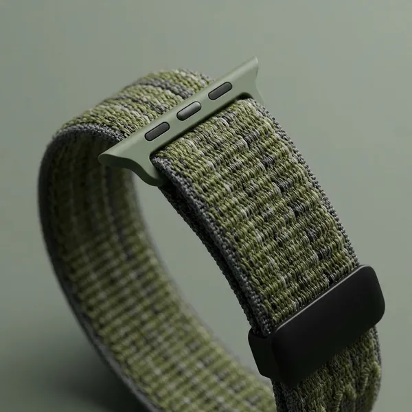 Green_Nylon_Woven_Sport_Smartwatch_Band