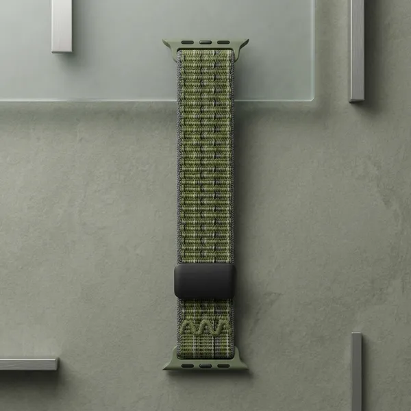 Green_Nylon_Woven_Sport_Smartwatch_Band