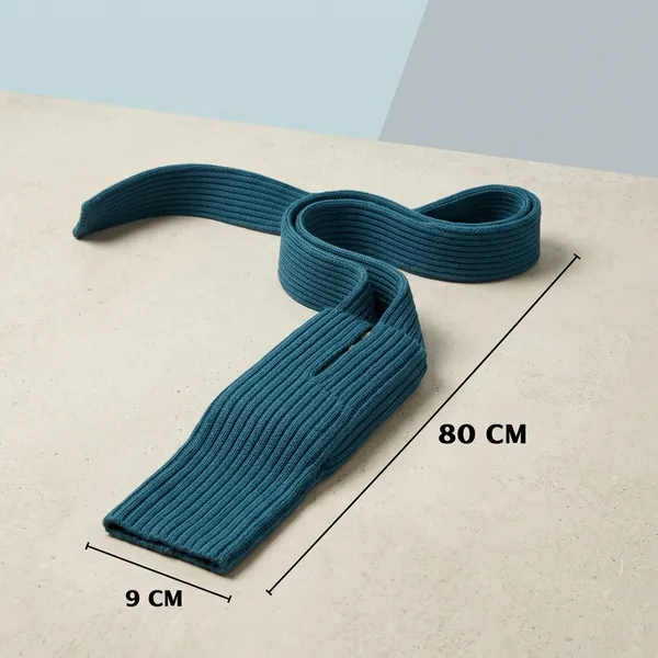 Teal_Ribbed_Textile_Crossbody_Phone_Sling_For_Unisex