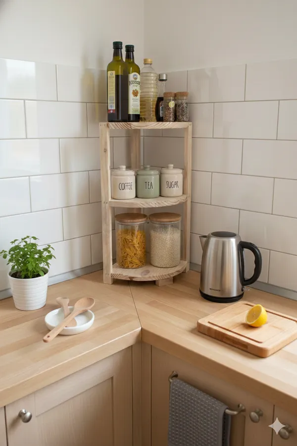 3-Tier_Natural_Pine_Wood_Corner_Shelf_–_Free-Standing_Wooden_Storage_Organizer_&_Display_Rack_for_Bathroom,_Living_Room,_and_Small_Spaces