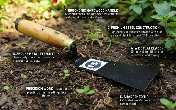 JCT_Gardening_Trowel_/_Khurpi_Tool_|_Durable_Metal_Blade_&_Ergonomic_Wooden_Grip_for_Home_Garden_&_Bonsai