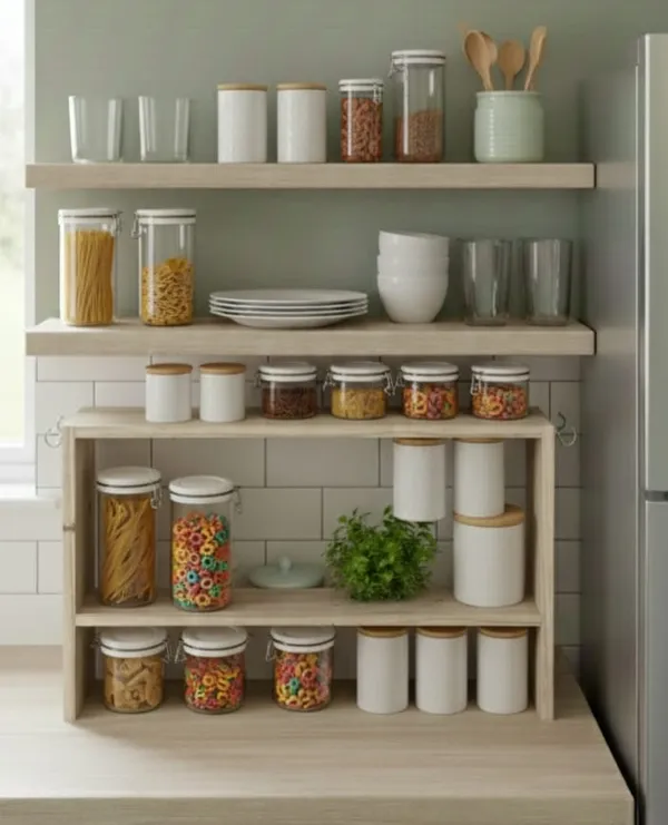Pine_Wood_Scandinavian_Two_Tier_Countertop_Organizer_Shelf/wall_hanging_shelf