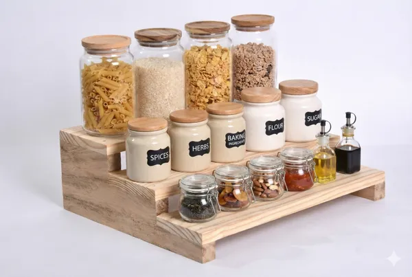 pine_wood_Rustic_Three_Tier_Kitchen_Spice_Rack_Organizer