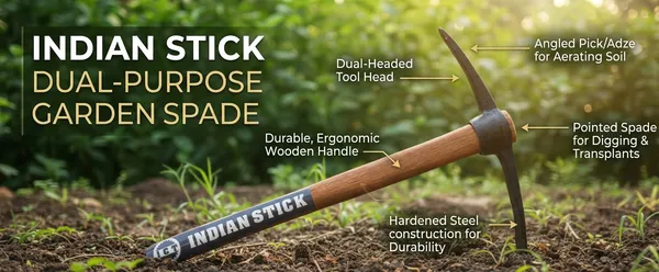 Heavy_Duty_Garden_Pick_Mattock_Cutter_|_Indian_Stick_Hand_Hoe_and_Digging_Tool_with_Ergonomic_Wooden_Grip
