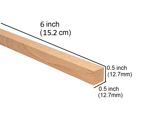Jct_Agrico_Natural_Wooden_Square_Dowel_Stick(6_Inch)_For_Craft_Project_And_Home_Decoraion