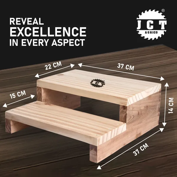 Wood_Two_Step_stool_for_home,garden