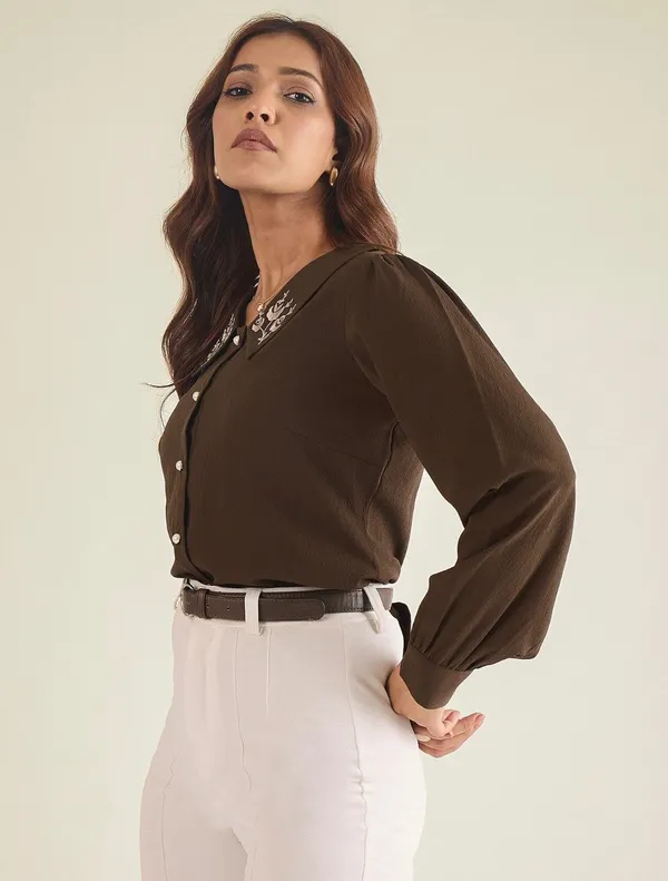 Brown_premium_Women’s_Top