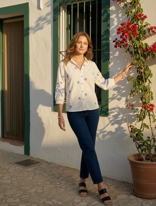 White_embroidery_women’s_shirt