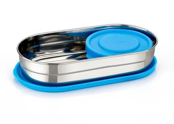 Blue_Stainless_Steel_Airtight_Lunch_Box_Set_Of_2_Containers