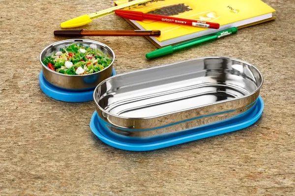 Blue_Stainless_Steel_Airtight_Lunch_Box_Set_Of_2_Containers