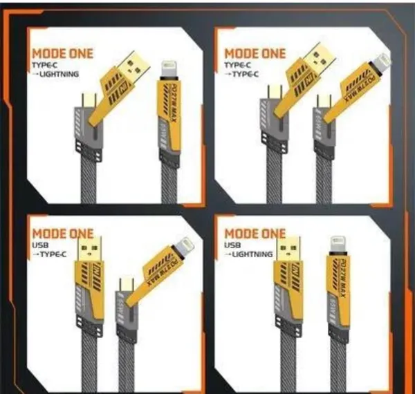 4-In-1_Nylon_Braided_65W_Fast_Charging_Cable_Usb-A_Multi_Connector
