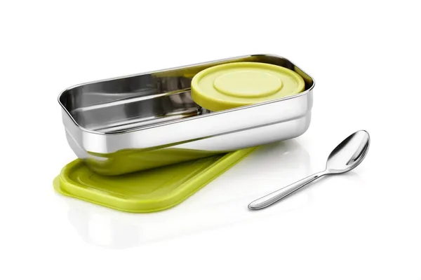 Stainless_Steel_Green_Lid_Lunch_Box_With_Spoon