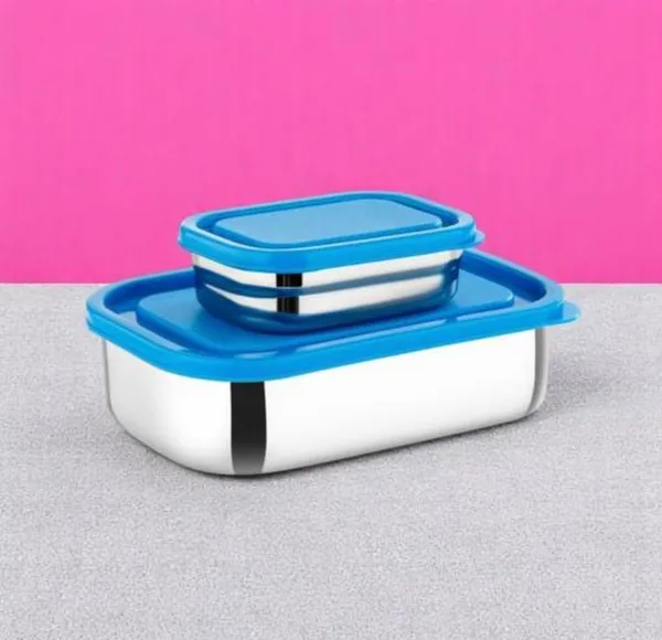 Stainless_Steel_Blue_Airtight_Lid_Lunch_Box_Set