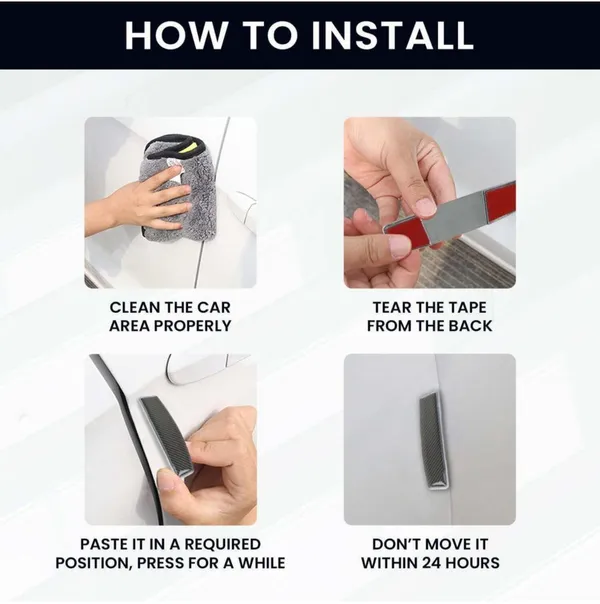 Grey_Plastic_Car_Door_Bumper_Scratch_Protector_Set