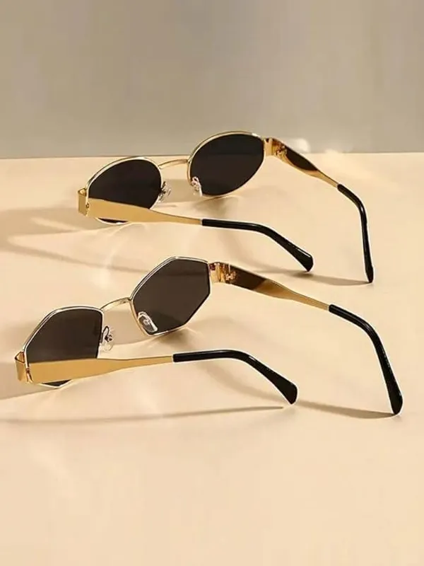 Fashionable_Retro_Oval_And_Hexagonal_Sunglasses_For_Men_And_Women_Combo_Pack_Of_2
