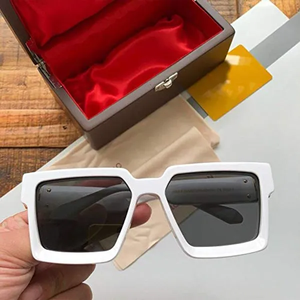 Luxury_Oversized_Square_Sunglasses_|_UV400_Polarized_Unisex_Fashion_Eyewear_|_Celebrity_Style_Black_Shades_With_Free_Case_Pack_Of_2