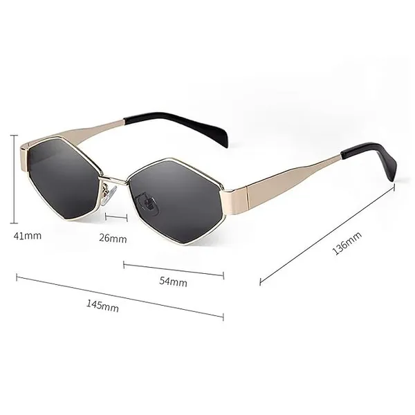 Fashionable_Retro_Hexagonal_Sunglasses_For_Women_And_Men_|_Trendy_Stylish_And_Classic_90S_Vintage_Style_|_UV400_Protection_And_Durable_Metal_Frame