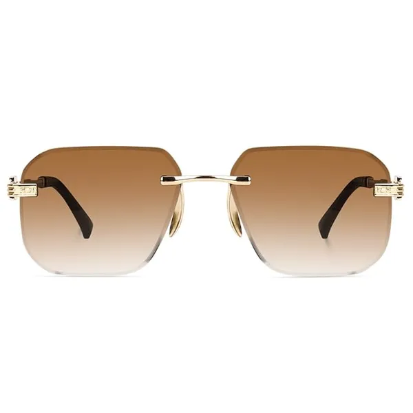 Uv_Protected_Square_Rimless_Sunglasses_For_Men_And_Women_Pack_Of_2