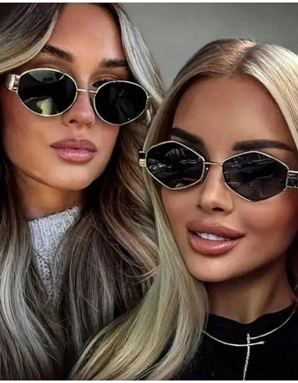 Fashionable_Retro_Oval_And_Hexagonal_Sunglasses_For_Men_And_Women_Combo_Pack_Of_2