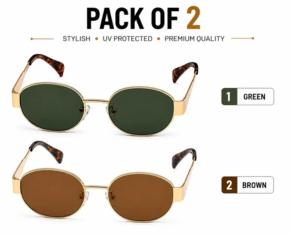 Fashionable_Retro_Oval_Sunglasses_For_Women_And_Men_|_Trendy_Stylish_And_Classic_90S-Inspired_Design_|_UV400_Protection_And_Durable_Metal_Frame-_Unisex_Pack_Of_2