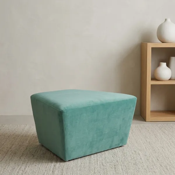 Light_Green_Upholstered_Parallelogram_Pouf_For_Home_Decor