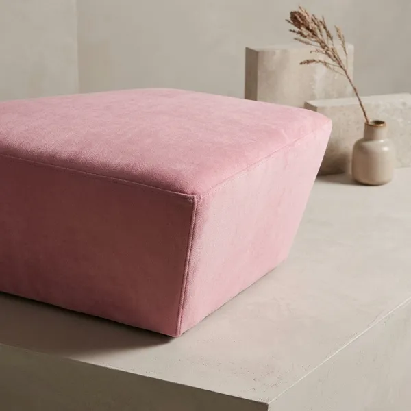 Pink_Upholstered_Parallelogram_Pouf_For_Home_Decor