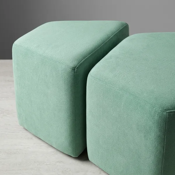 Pack_Of_2_Light_Green_Upholstered_Hexagon_Parallelogram_Pouf_For_Home_Dec__Pack_of_2