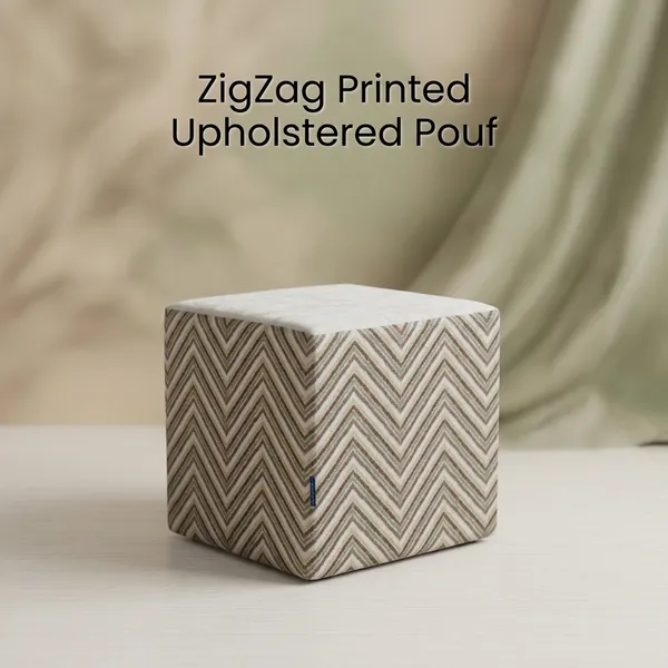 Zigzag_Printed_Square_Pouf_For_Home_Decor