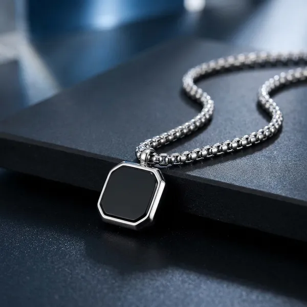 Black_Stainless_Steel_Necklace_For_Men