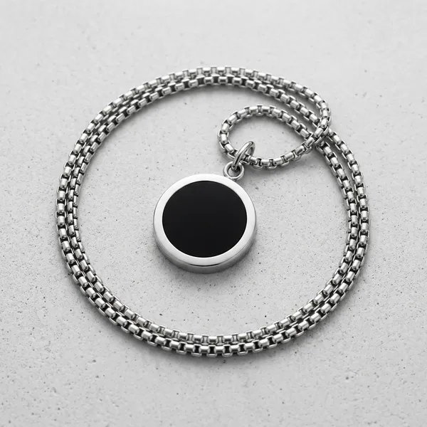 Black_Stainless_Steel_Necklace_For_Men