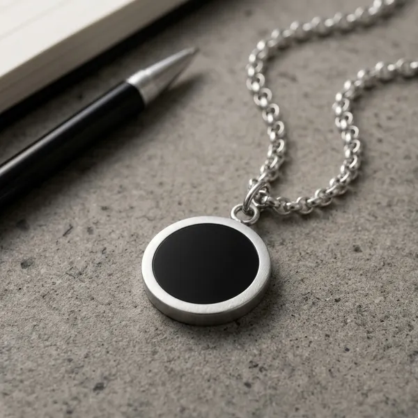 Black_Stainless_Steel_Necklace_For_Men