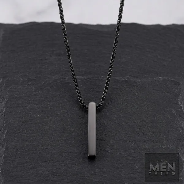 Black_Stainless_Steel_Necklace_And_Chain_For_Men