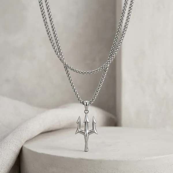 Trishul_Silver_Stainless_Steel_Necklace_For_Men_And_Women