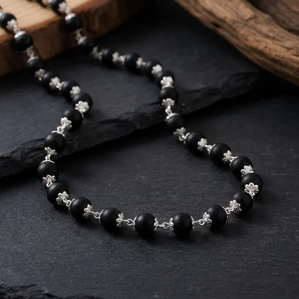 Black_Ebony_Wood_Necklace_For_Men_And_Women