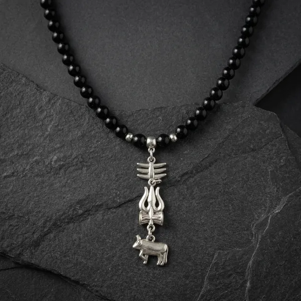 Shiva_Brown_Stainless_Steel_Necklace_For_Men
