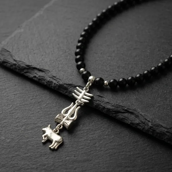 Shiva_Brown_Stainless_Steel_Necklace_For_Men
