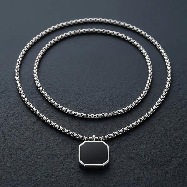 Black_Stainless_Steel_Necklace_For_Men