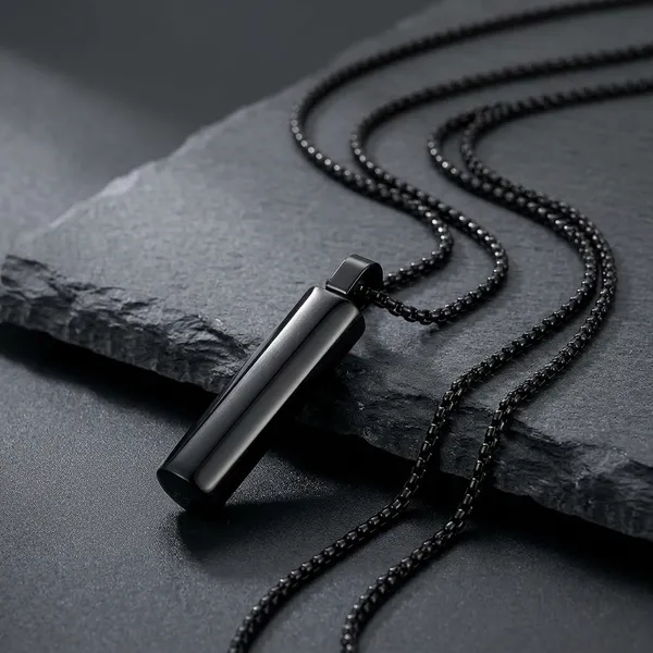 Black_Stainless_Steel_Necklace_For_Men