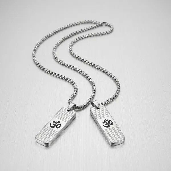 Om_Silver_Stainless_Steel_Necklace_For_Men_And_Women
